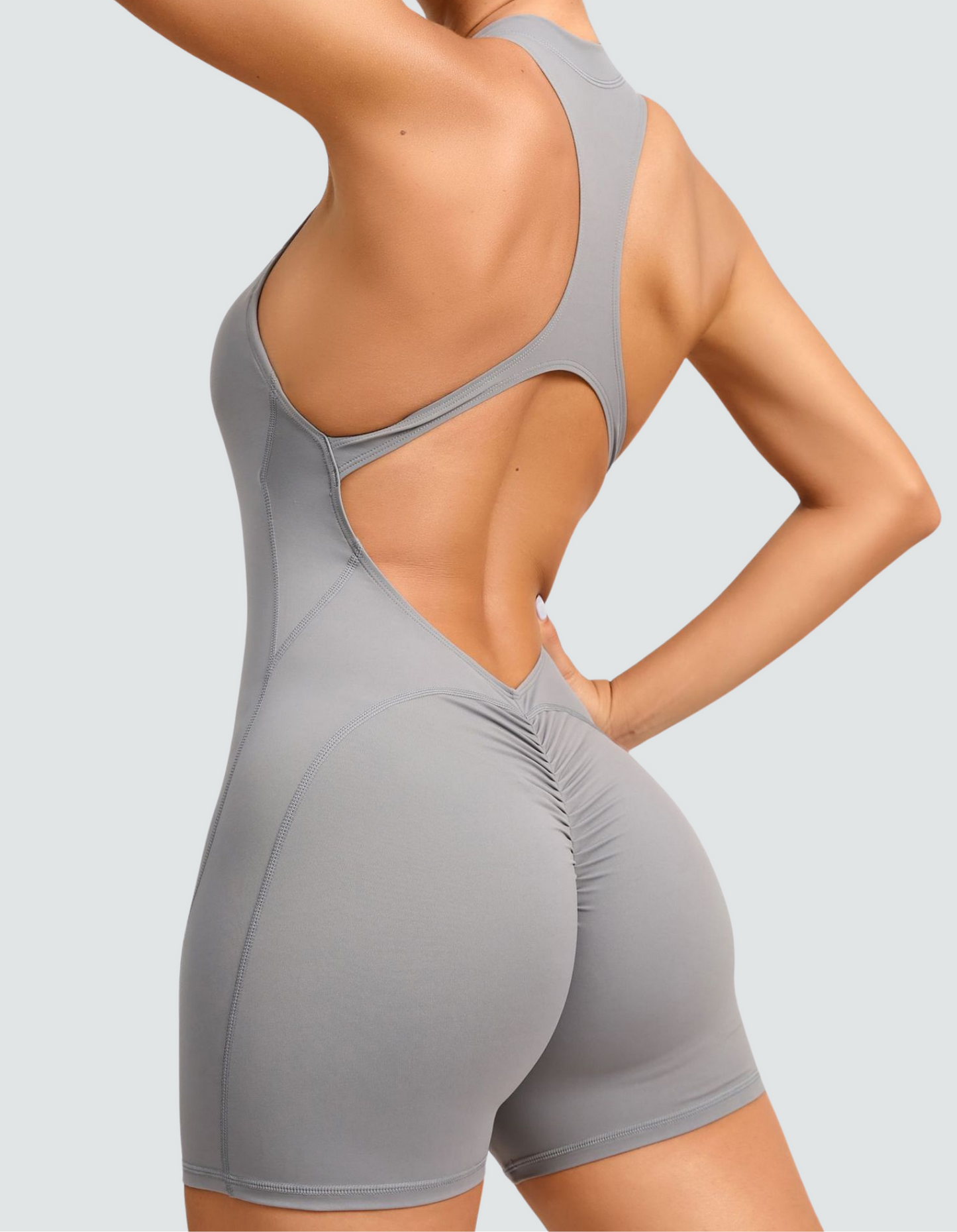 FitFlair Jumpsuit - Gray