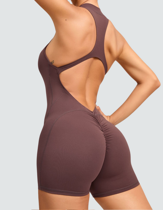 FitFlair Jumpsuit - Plum