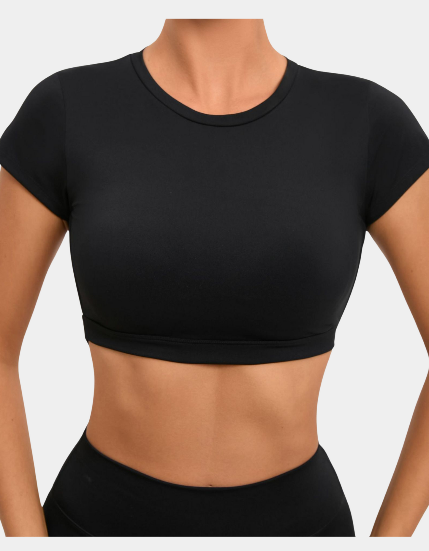 Sculpted Backbeat Top - Black