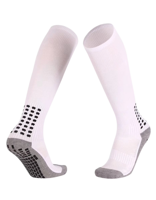 StickySole Grip High Socks  - White