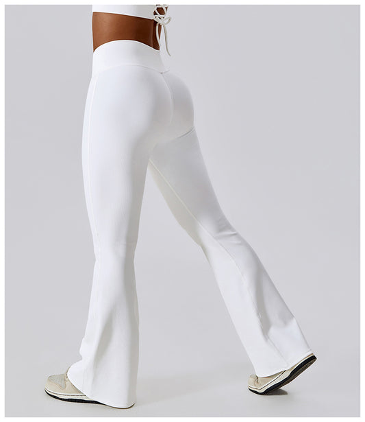 CrossedFit Flared Leggings - White