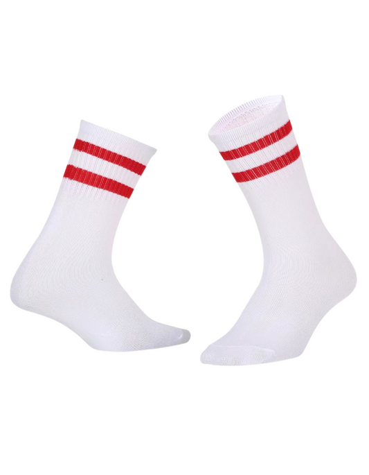 All day Socks - Red Lines