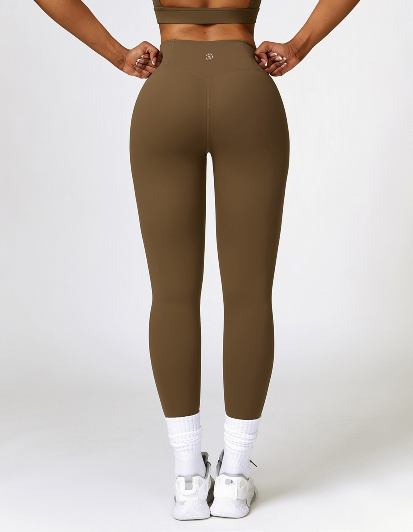 Flex-Fit Scrunch Butt Leggings - Brown