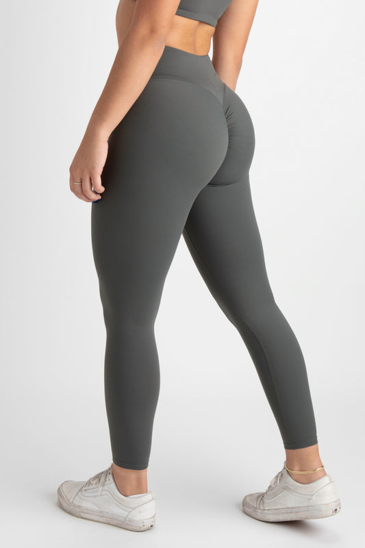 Chic Booty Boost Scrunch Butt Leggings - Hunter Gray